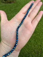 Blue Faceted Bead Strand