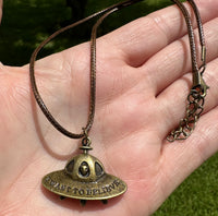 I Want To Believe Ufo Pendant & Necklace