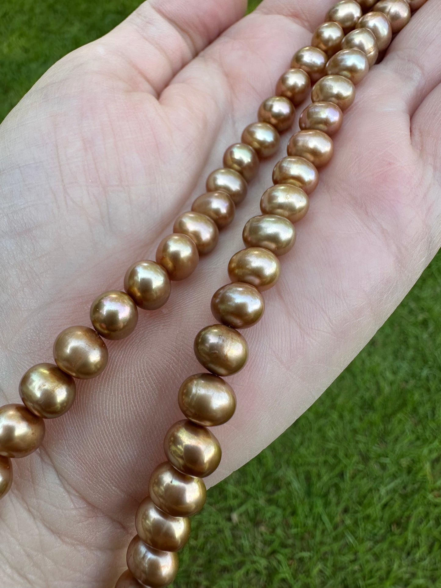 Bronze Freshwater Pearl Strand #6