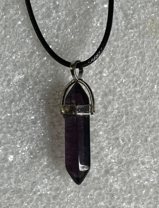 Bullet Pendant with Cord Necklace #54