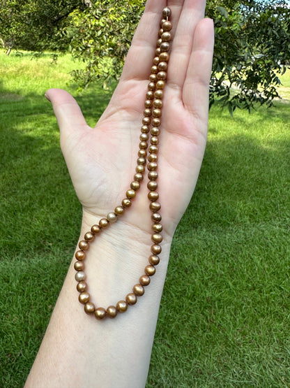 Bronze Freshwater Pearl Strand #14