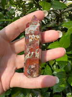 Natural Red Agate Obelisk Tower #3