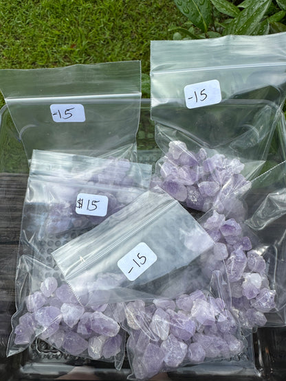 Raw Amethyst Mini Cluster Crystals Large Pack