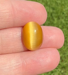 Yellow Tiger Eye 8.35ct 16x12mm Oval (synthetic)