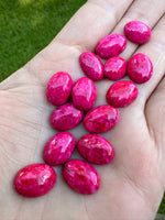 Pink Howlite 14x10mm Oval Cab (dyed)