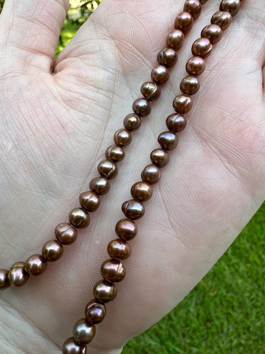 Bronze Freshwater Pearl Strand #3