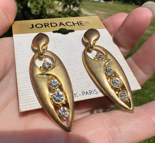 Pair of Goldtone Dangle Earrings