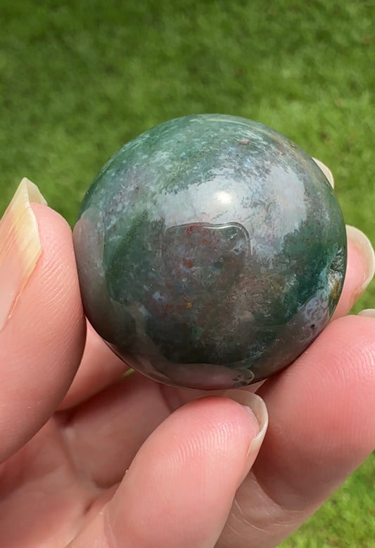 Moss Agate Sphere #15