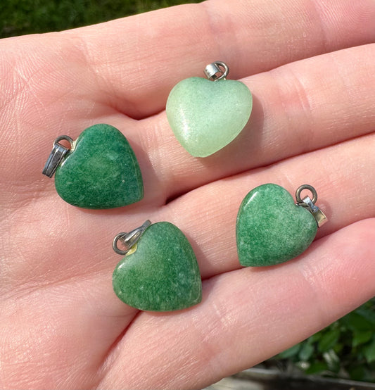 Green Aventurine Heart Pendant