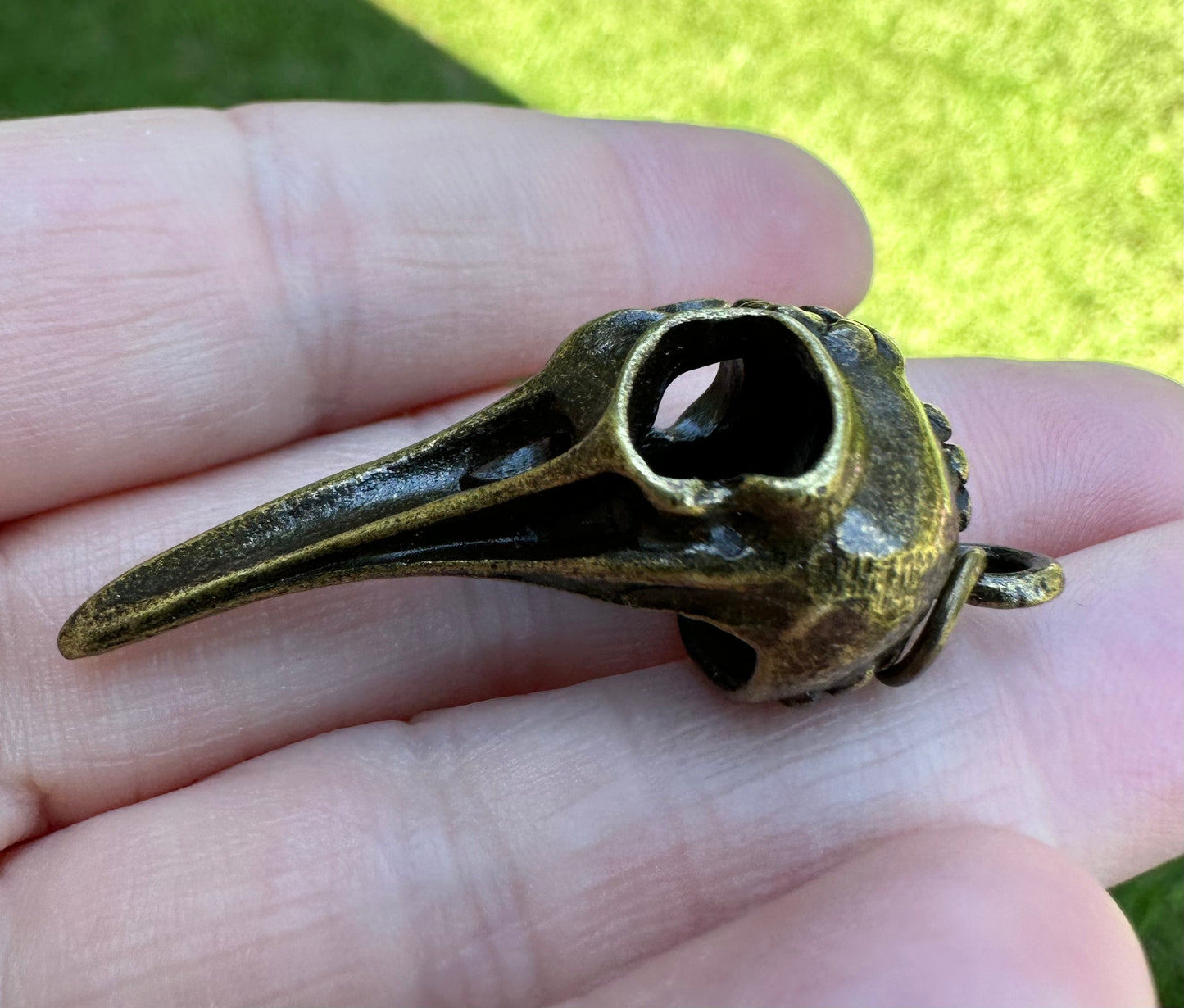 Raven Skull Pendant