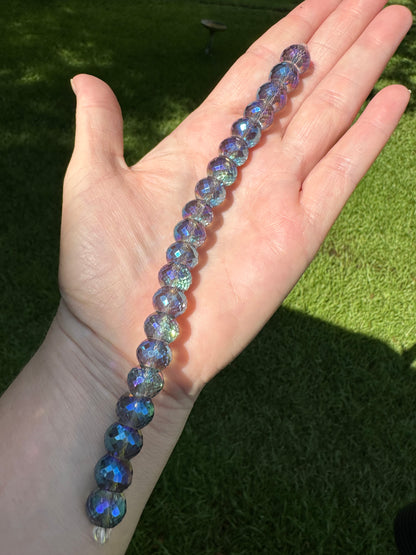 Blue Faceted Bead Strand