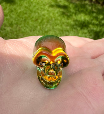 Mini Hand Carved Skull #7