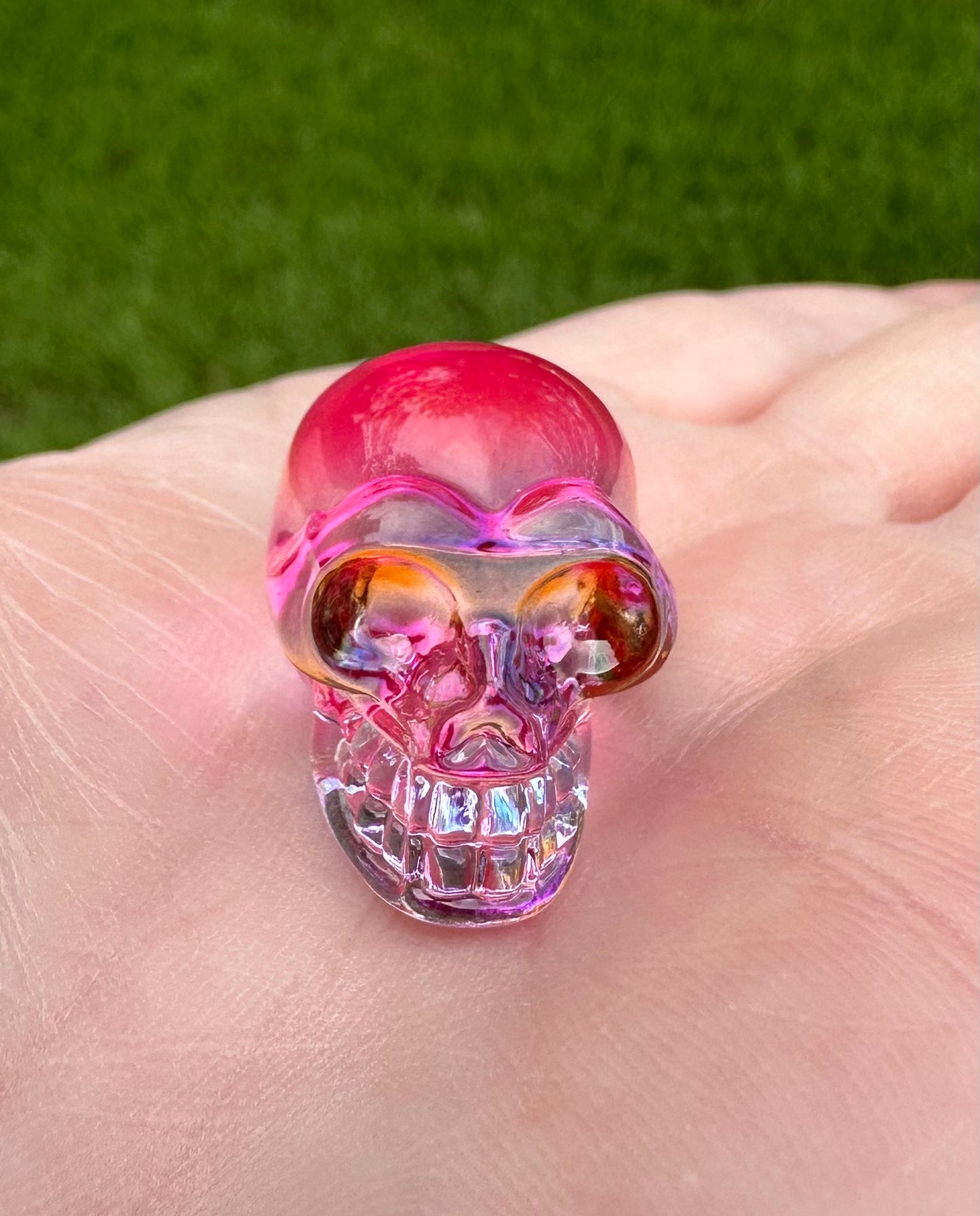 Mini Hand Carved Skull #9