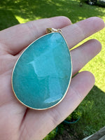 Large Green Stone Pendant