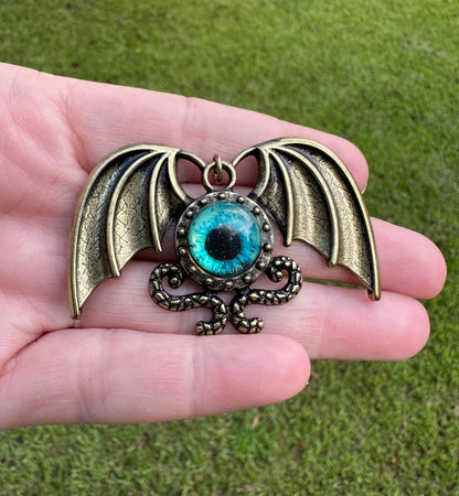 Large Eye & Wings Focal Pendant