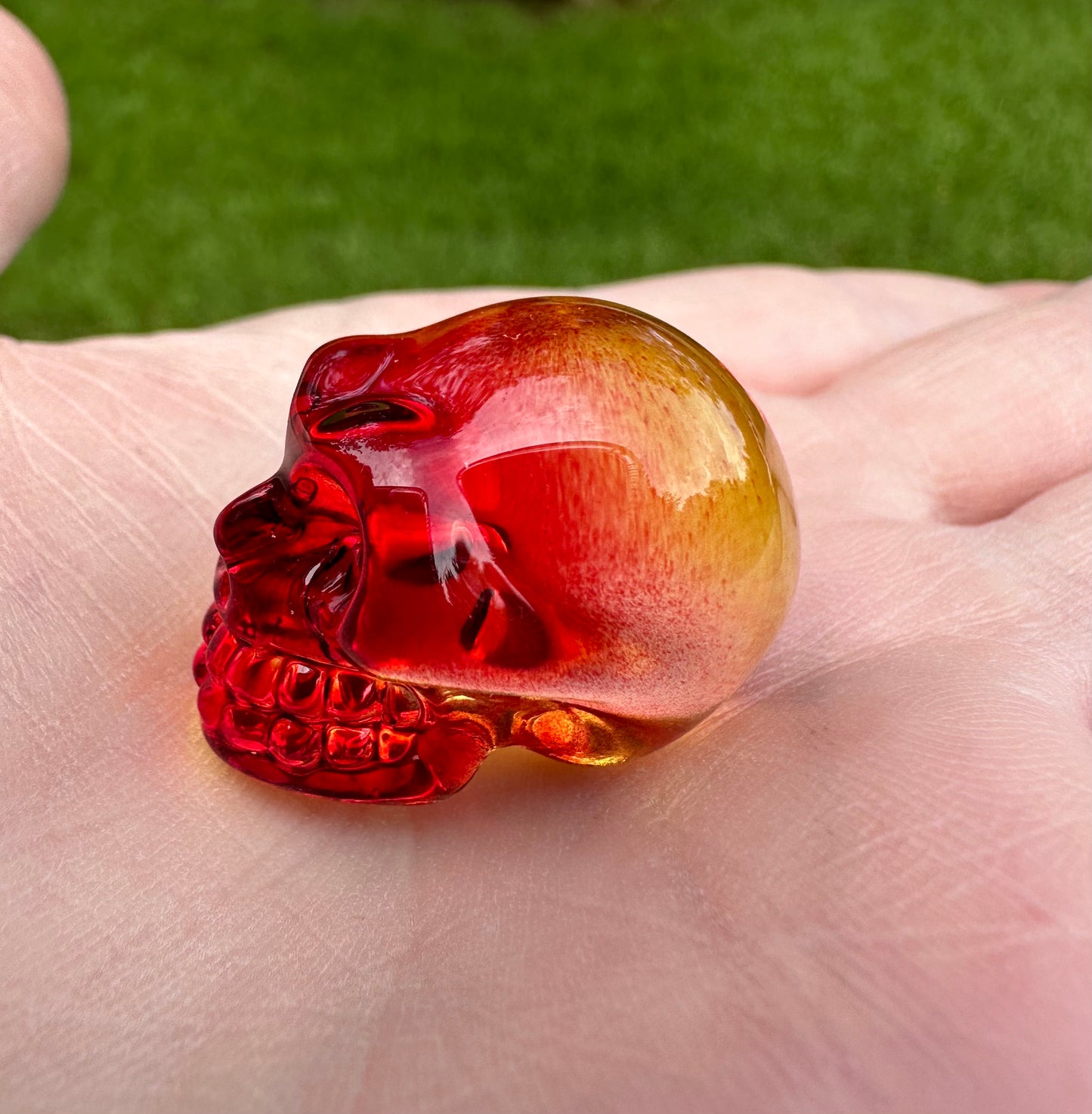 Mini Hand Carved Skull #2