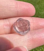 Mini Candy Fluorite Rose Carving