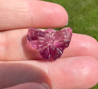 Mini Candy Fluorite Butterfly Carving