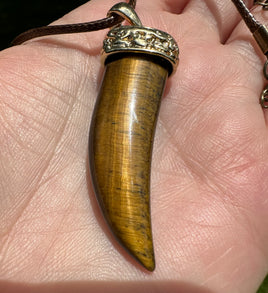 Tiger Eye Claw Necklace