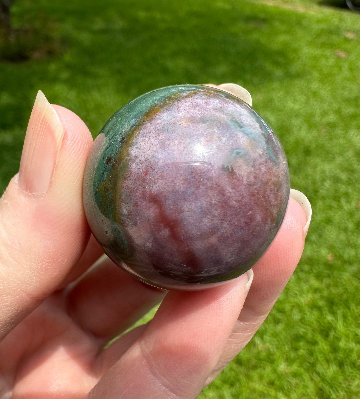 Moss Agate Sphere #1