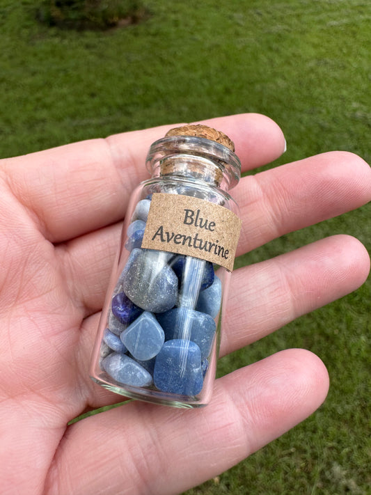 Blue Aventurine Chips In Bottle