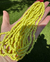 Lemon Yellow Seed Beads Strands