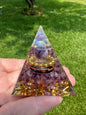 Amethyst Orgonite Pyramid #7