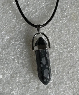 Bullet Pendant with Cord Necklace #33