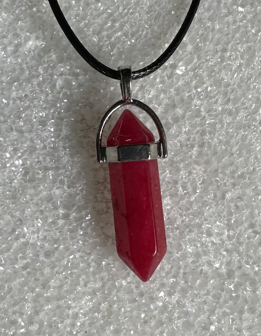 Bullet Pendant with Cord Necklace #25