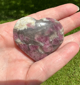 Pink Tourmaline Heart Palmstone