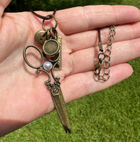 Scissors & Accessories Pendant Necklace