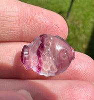 Mini Candy Fluorite Fish Carving