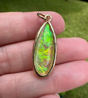 Multi-Color Long Oval Pendant/Charm