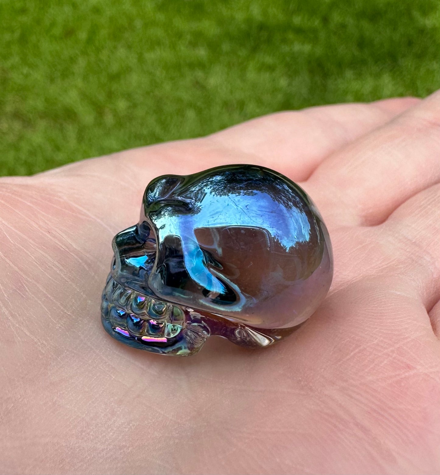 Mini Hand Carved Skull #3