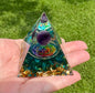 Amethyst Orgonite Pyramid #8