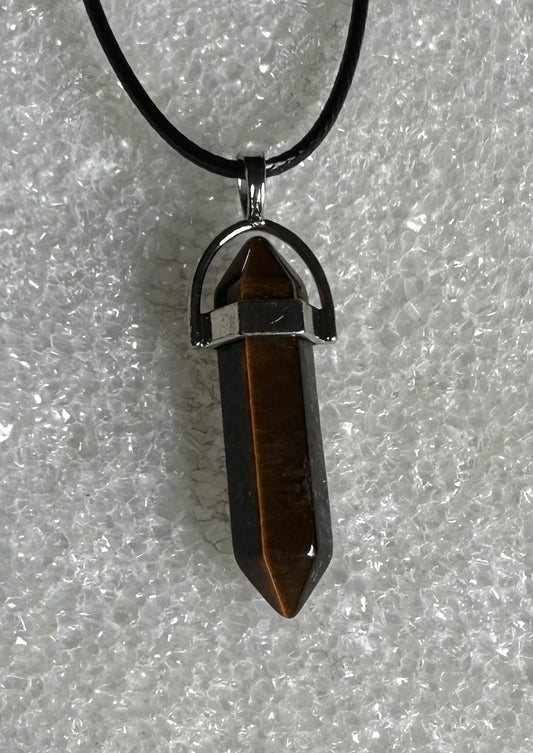 Bullet Pendant with Cord Necklace #22