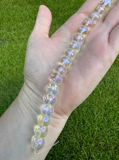 Aurora Borealis Faceted Bead Strand