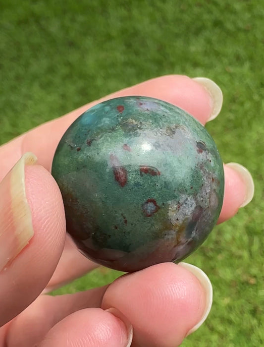 Moss Agate Sphere #13