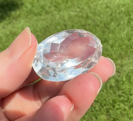 Crystal Quartz 34x22mm Oval 73.05ct