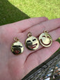 Emoji Pendants Set of 3 Goldtone