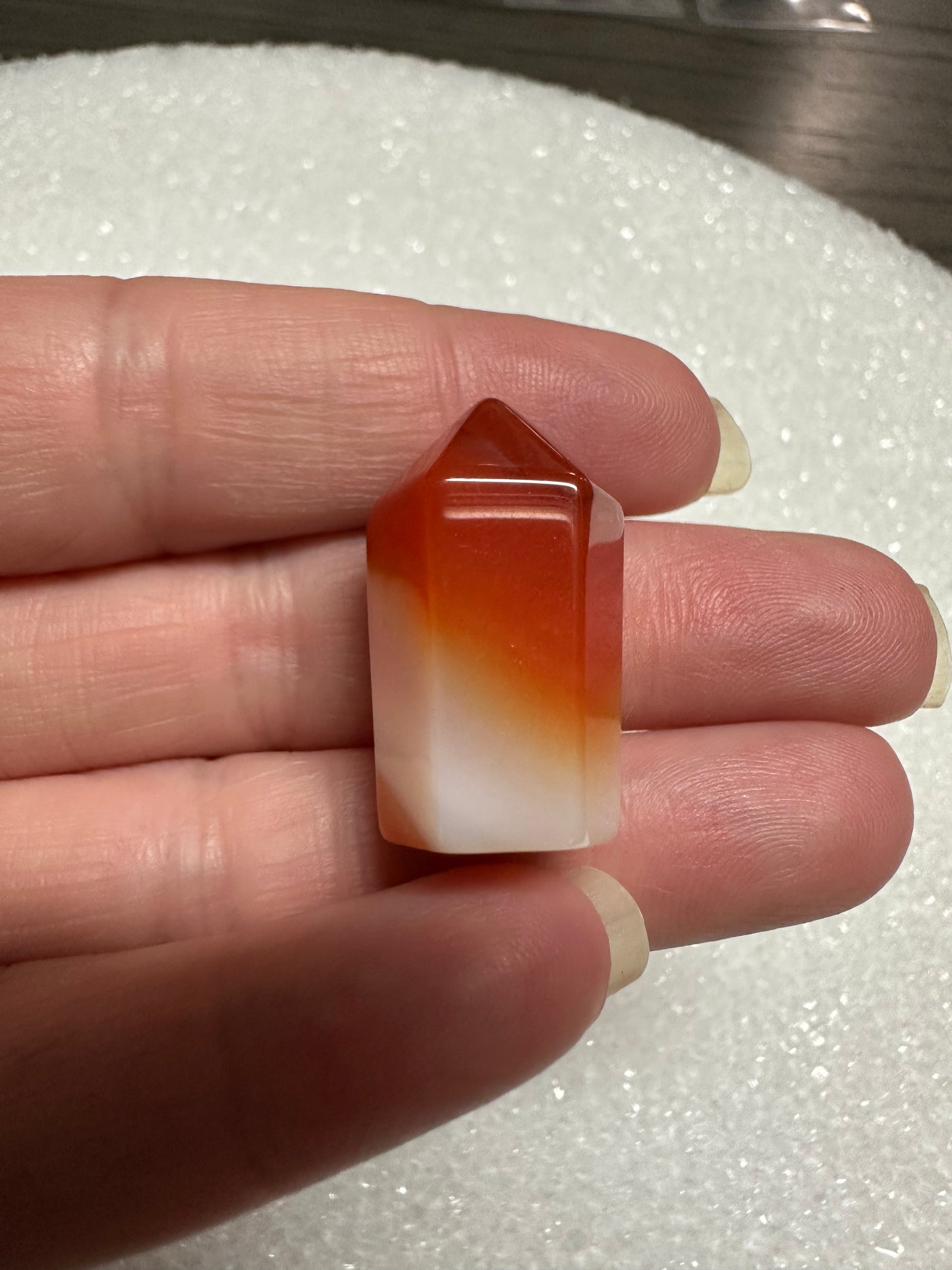 Mini Polished Carnelian Point #4