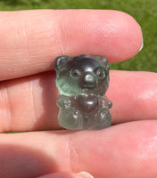 Mini Candy Fluorite Bear Carving