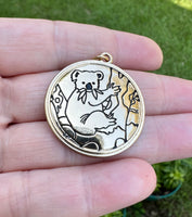 Goldtone Panda Pendant