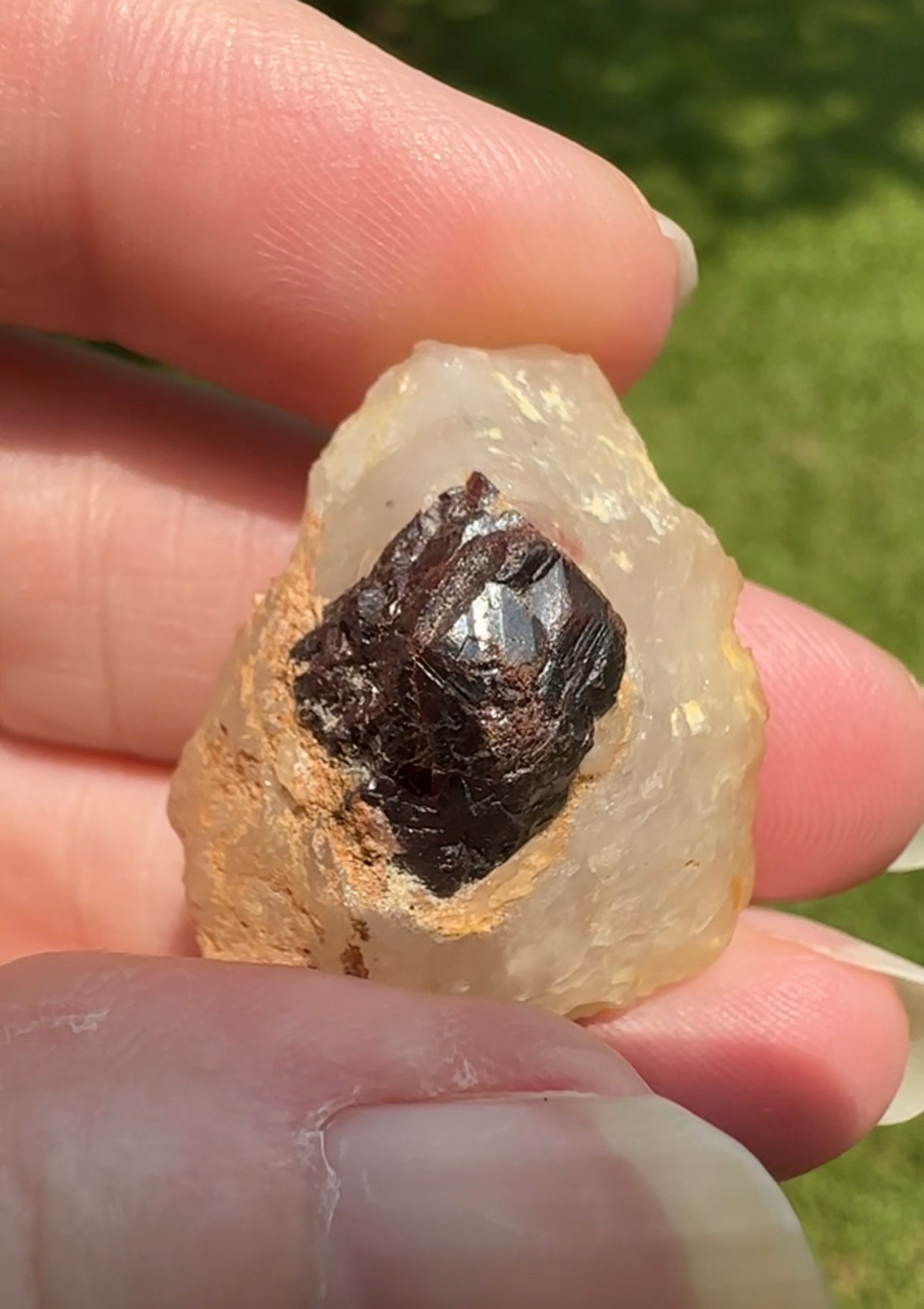 Rutile on Quartz, Graves Mountain