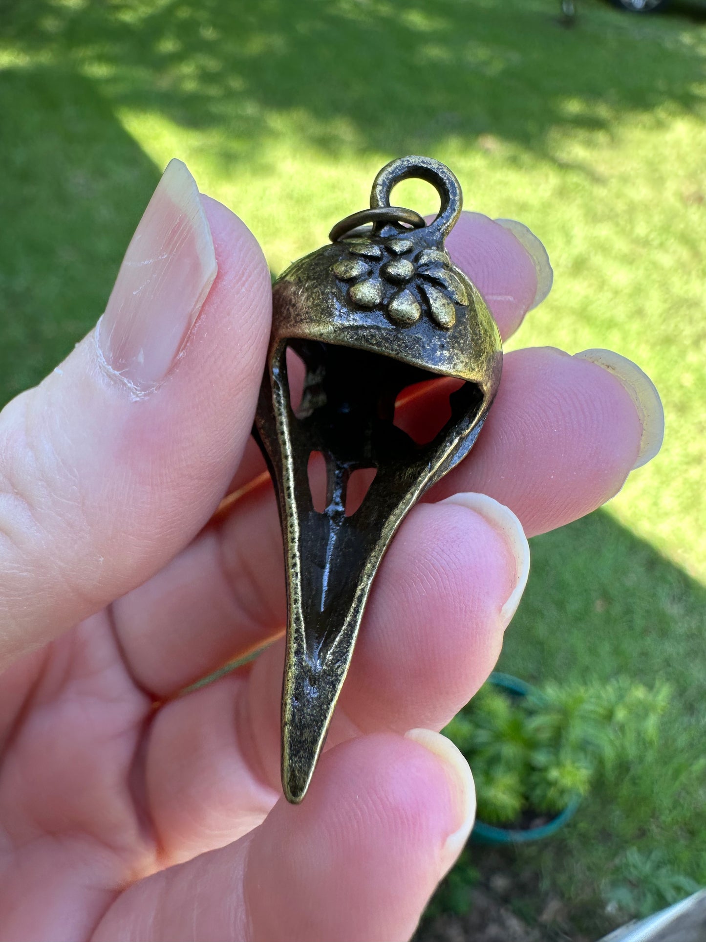 Raven Skull Pendant