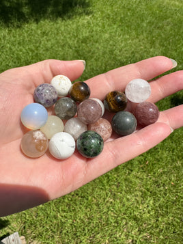 Gemstone Mini Spheres 10-12mm Avg