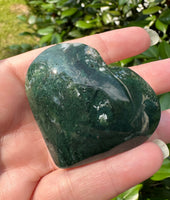 Moss Agate Heart #2