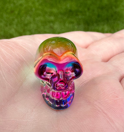 Mini Hand Carved Skull #6