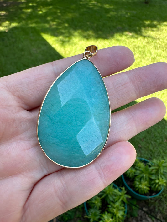 Large Green Stone Pendant