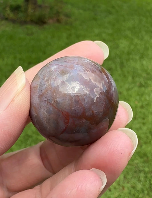 Moss Agate Sphere #22